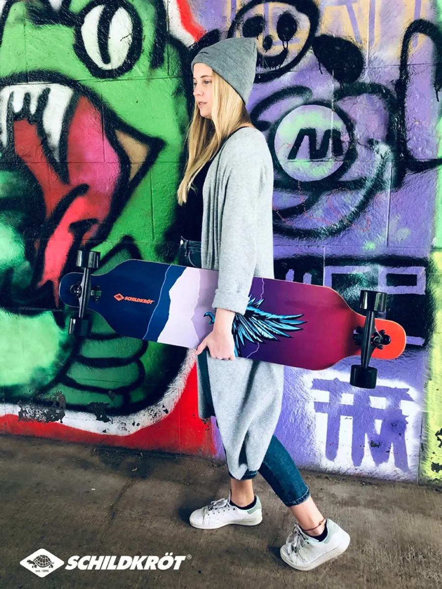 Schildkröt Longboard Freeride Cool Chimp 104cm - Meerkleurig