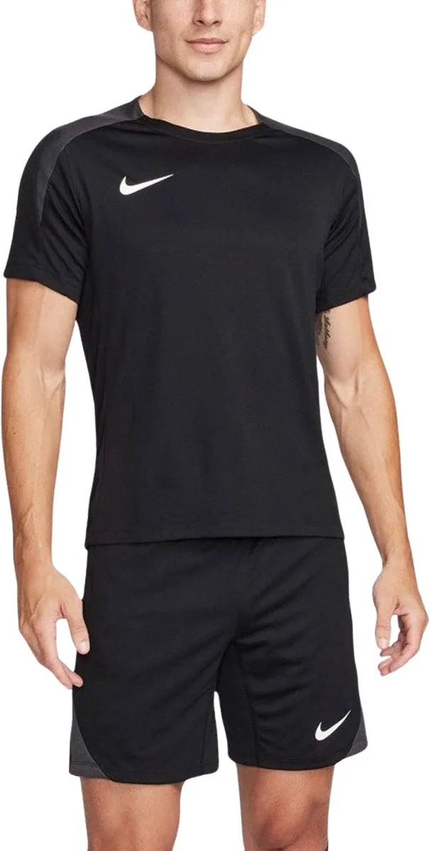 Nike Dri-FIT Strike Shirt Heren L - Zwart/Grijs