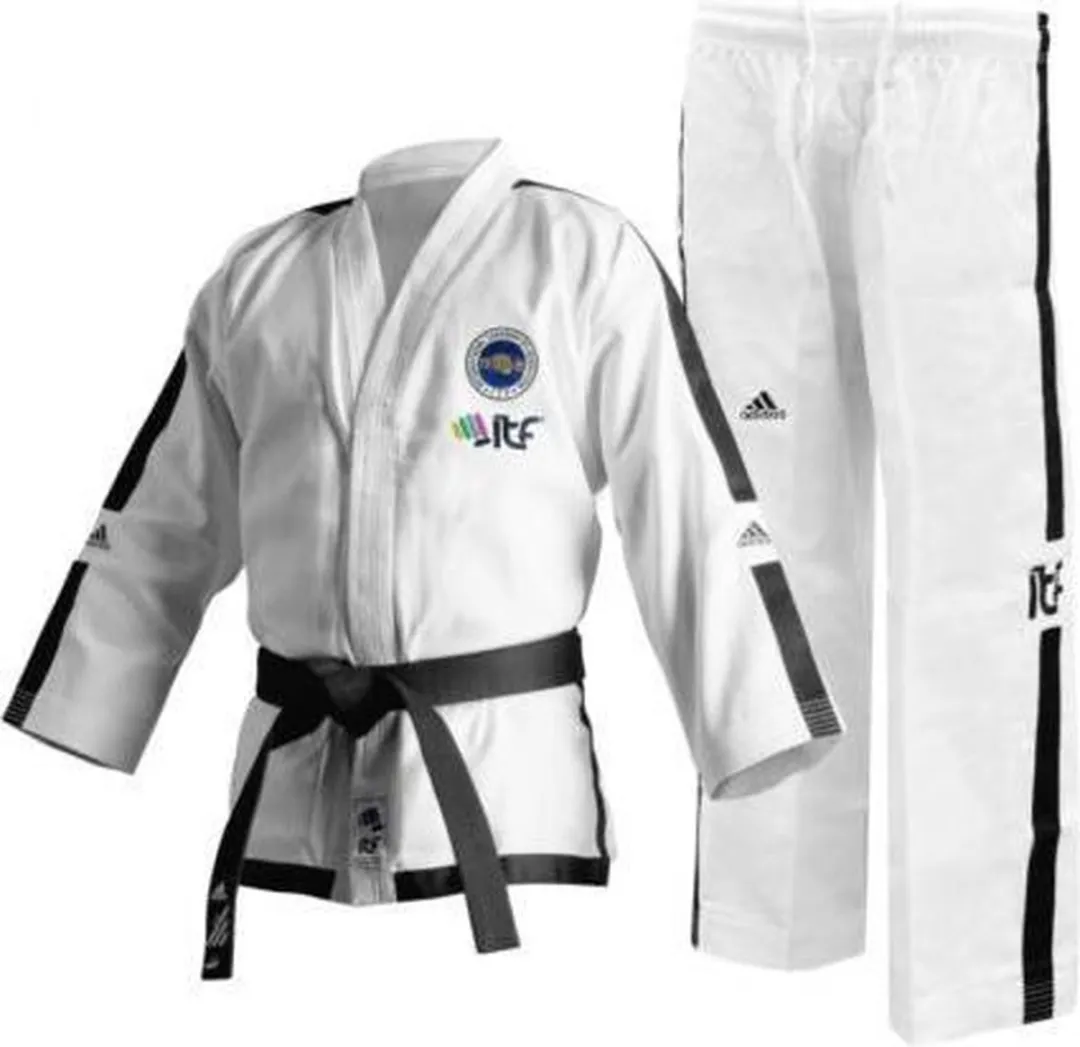 adidas ITF Instructor Champion Dobok 200cm - Wit/Zwart