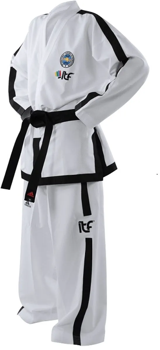 adidas ITF Instructor Champion Dobok 200cm - Wit/Zwart