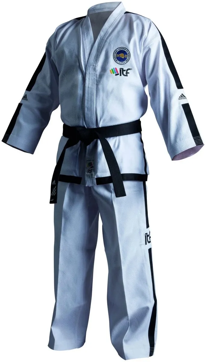 adidas ITF Instructor Champion Dobok 200cm - Wit/Zwart