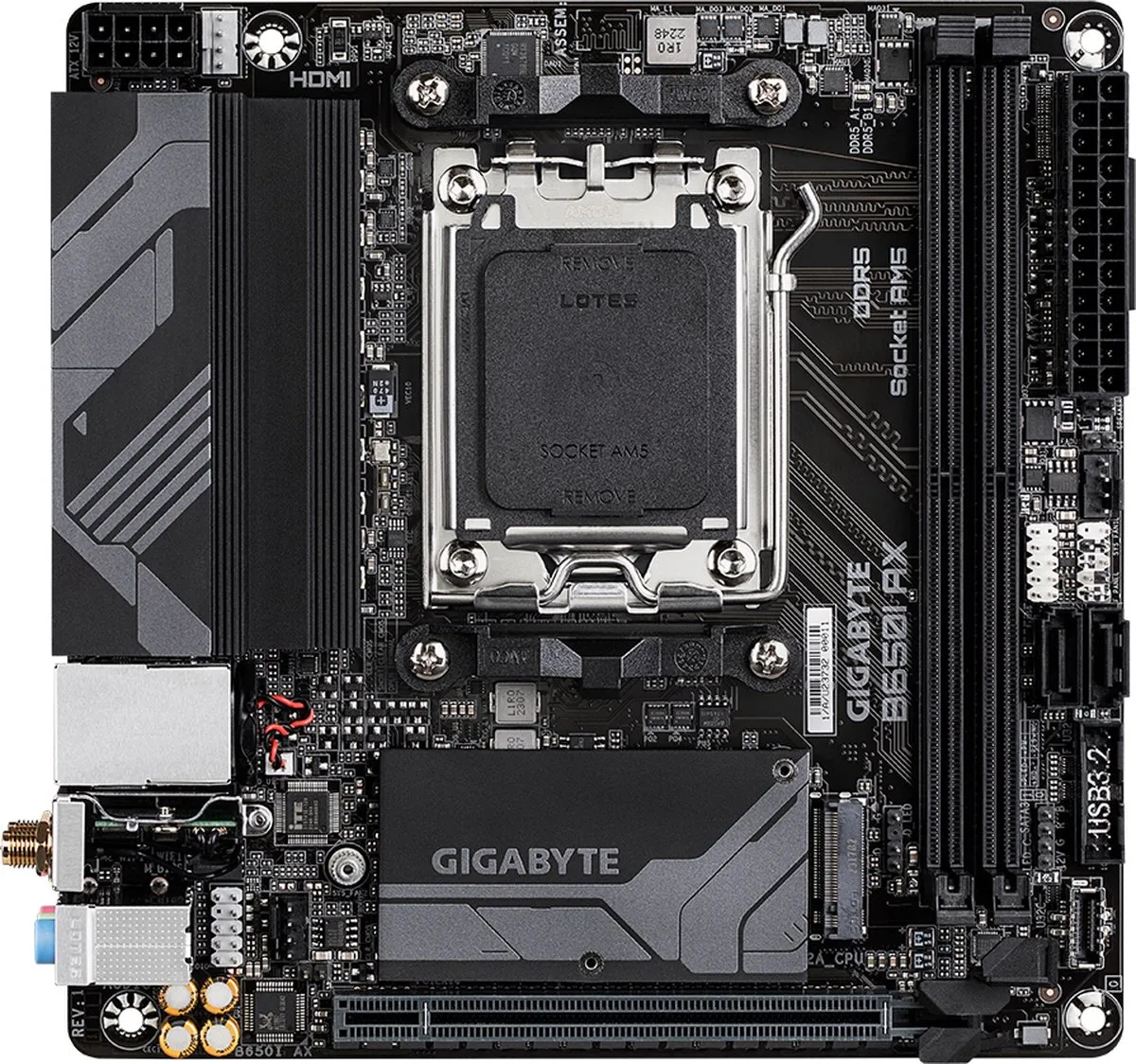 Gigabyte B650I AX moederbord - AM5 mini-ITX