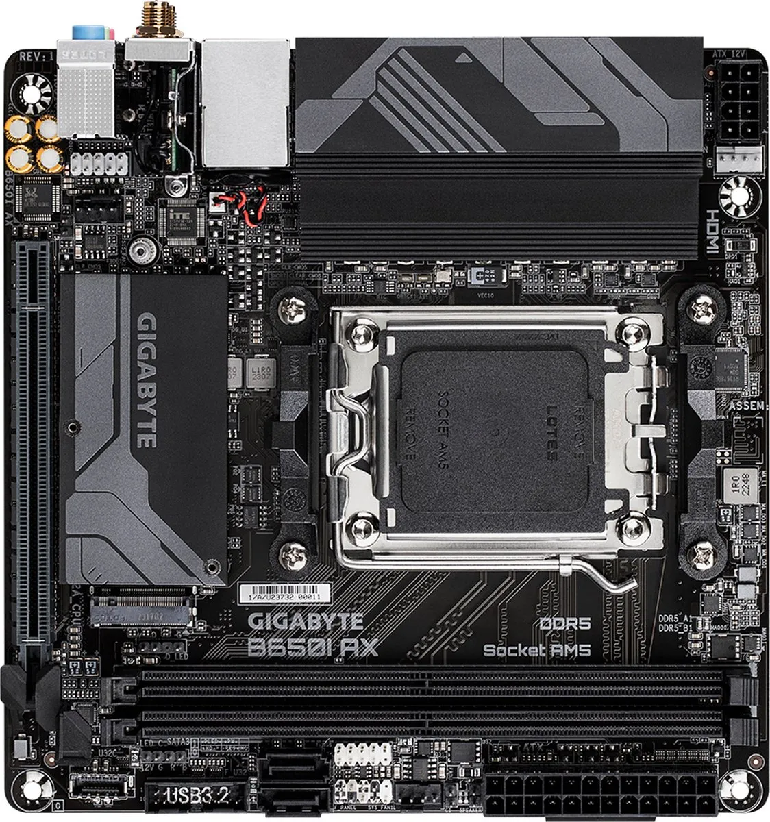 Gigabyte B650I AX moederbord - AM5 mini-ITX