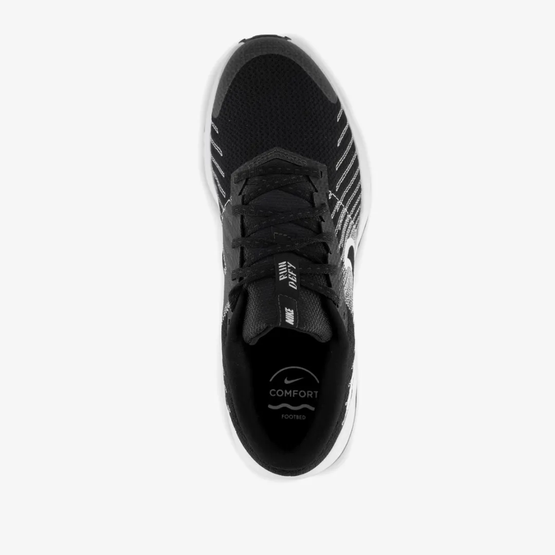 Nike Run Defy Heren Hardloopschoenen 44 - Zwart/Wit