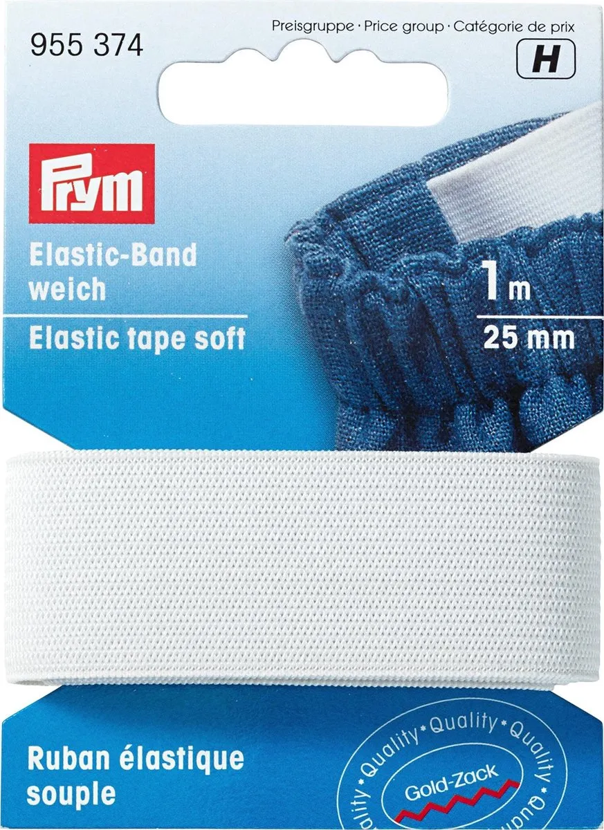 Prym Band-Elastiek Wit 1m - 30mm