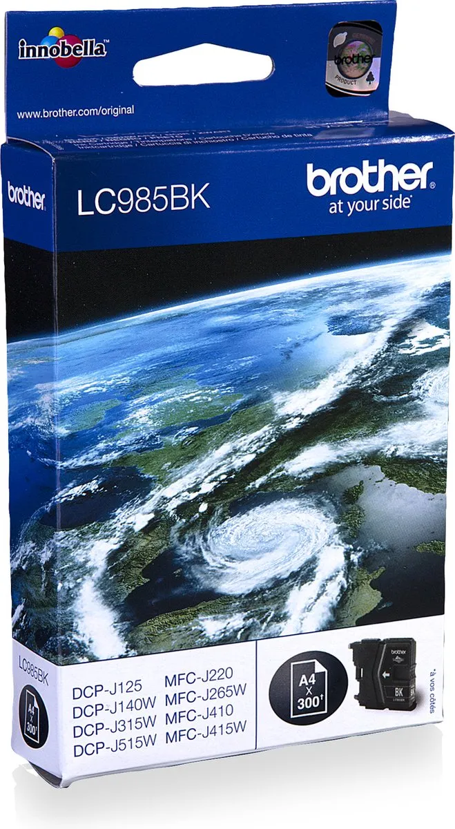 Brother LC-985BK Inktcartridge - 300 Pagina's - Zwart
