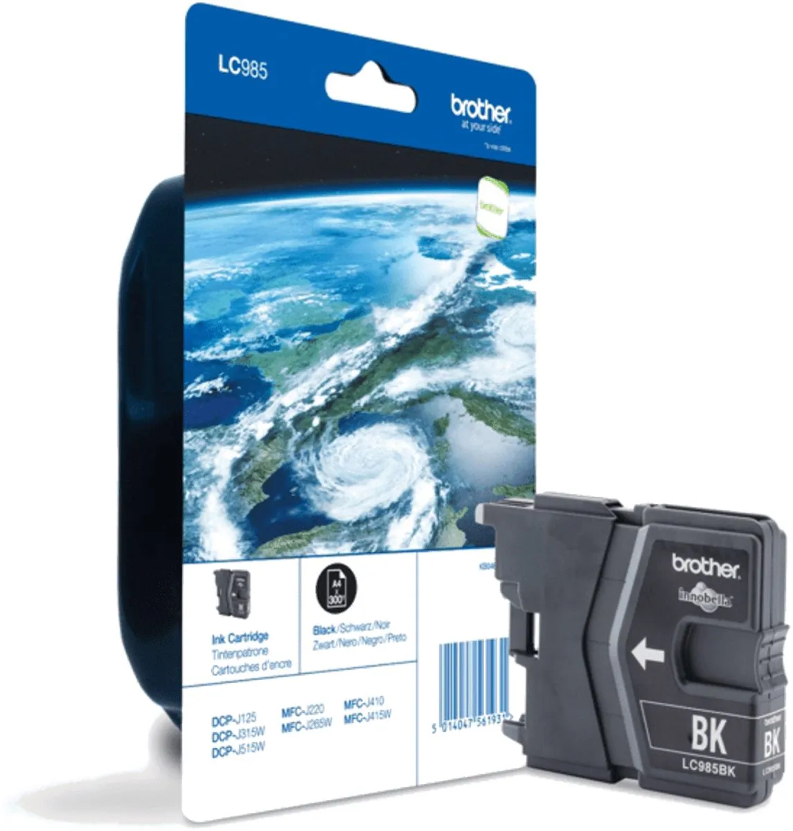 Brother LC-985BK Inktcartridge - 300 Pagina's - Zwart