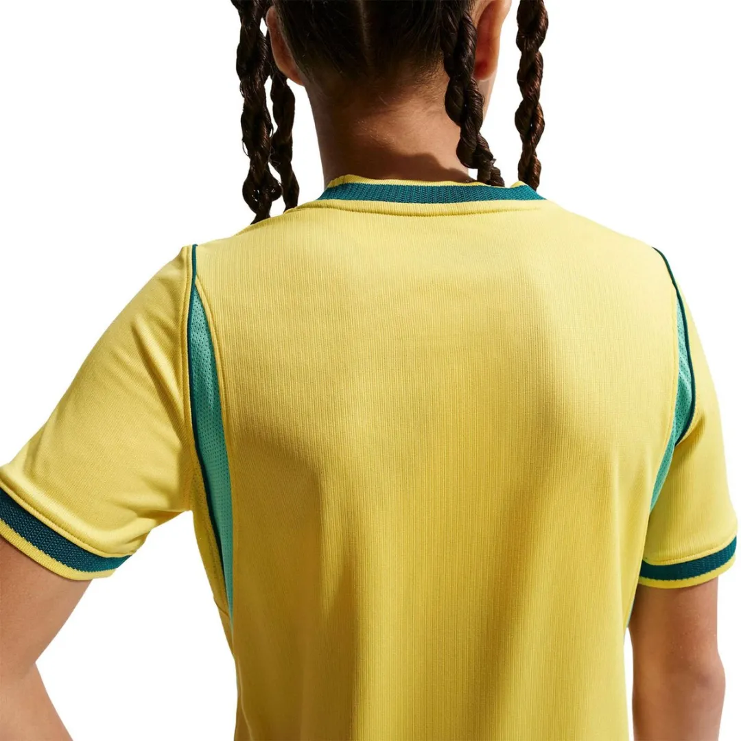 Nike Brazilië WK2026 Thuis Shirt Junior 140 - Geel-Groen