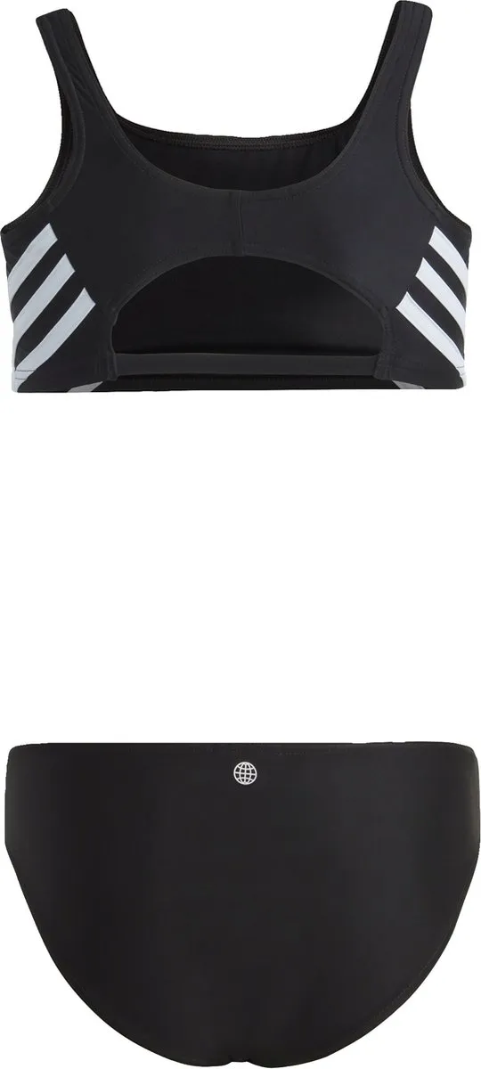 adidas 3-Stripes Bikini - Kinderen 116 - Zwart