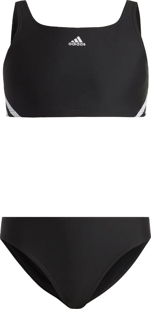 adidas 3-Stripes Bikini - Kinderen 116 - Zwart