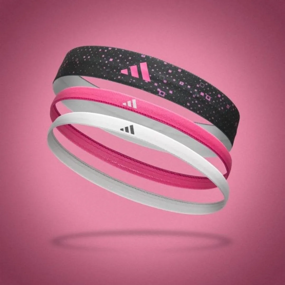 adidas Fitness Graphic Hoofdband - 3 Stuks - Veelkleurig