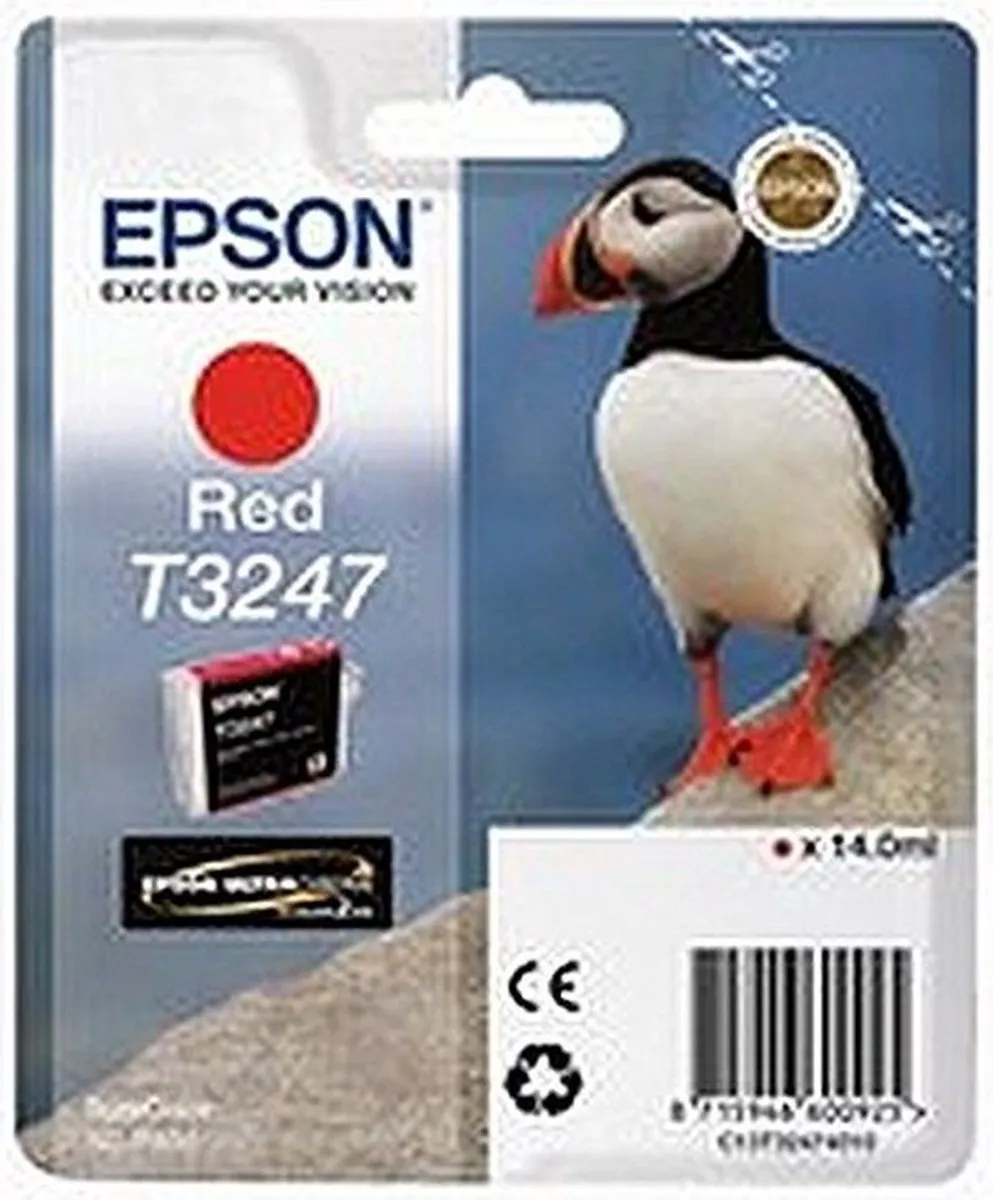 Epson T3247 C13T32474010 Rood Inktcartridge - 14ml