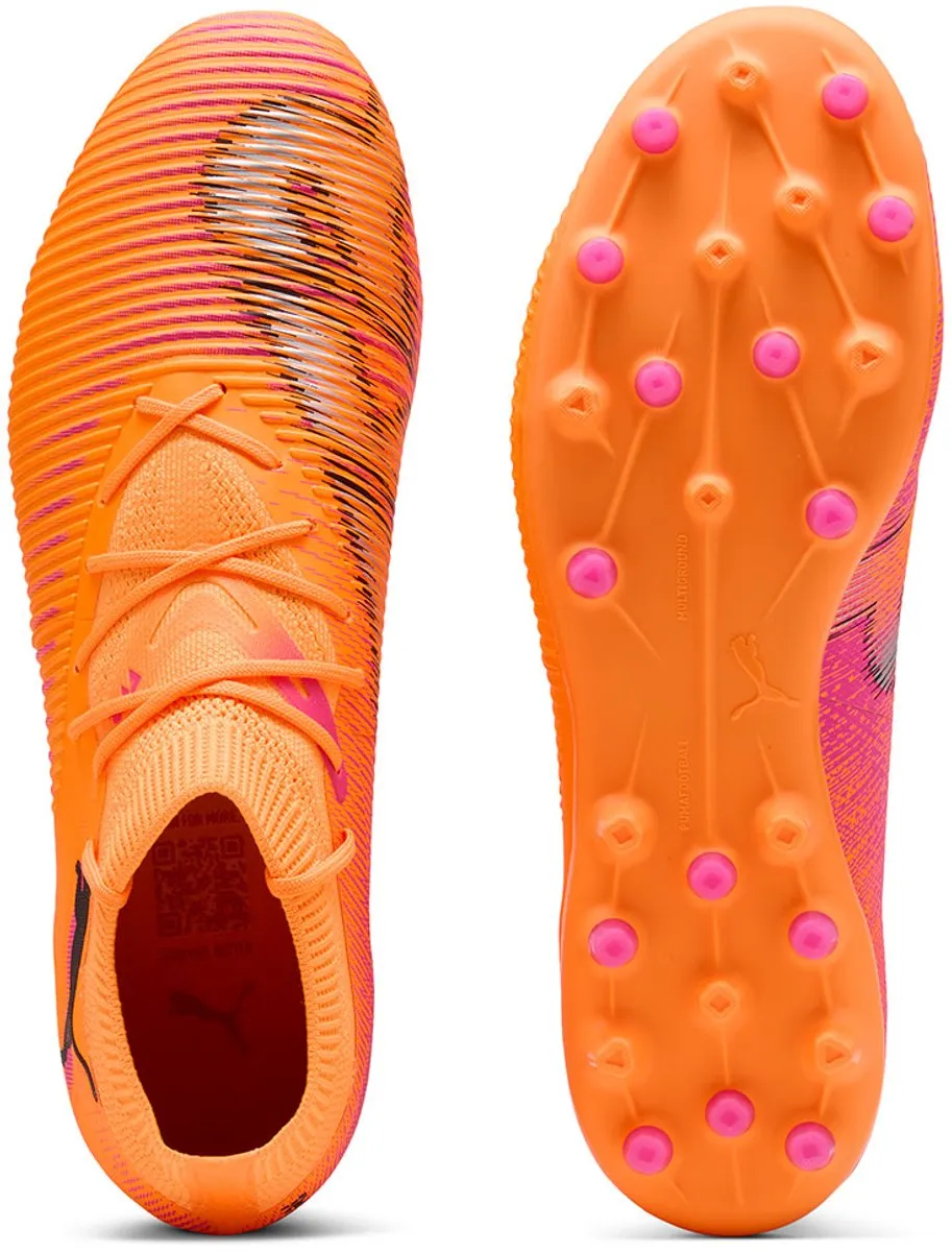 PUMA Future 8 Match Mg Voetbalschoenen - Oranje - EU 40