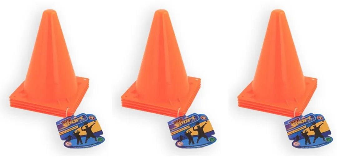 Jonotoys Sportvoetbal Pionnen Set 12 Stuks - 20cm - Oranje