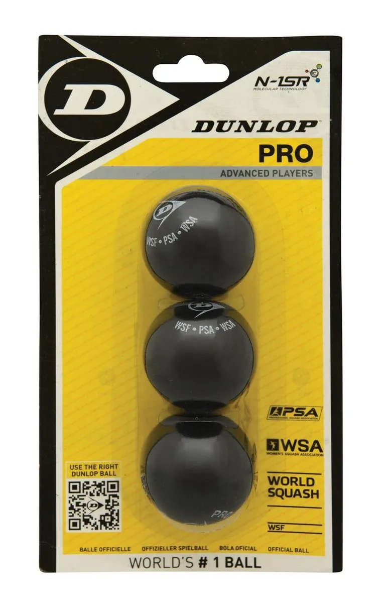 Dunlop Pro Squashballen 3 Stuks
