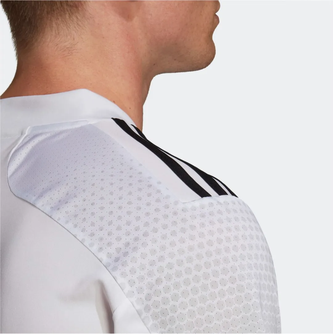 adidas Sportshirt L - Mannen - Wit/Zwart