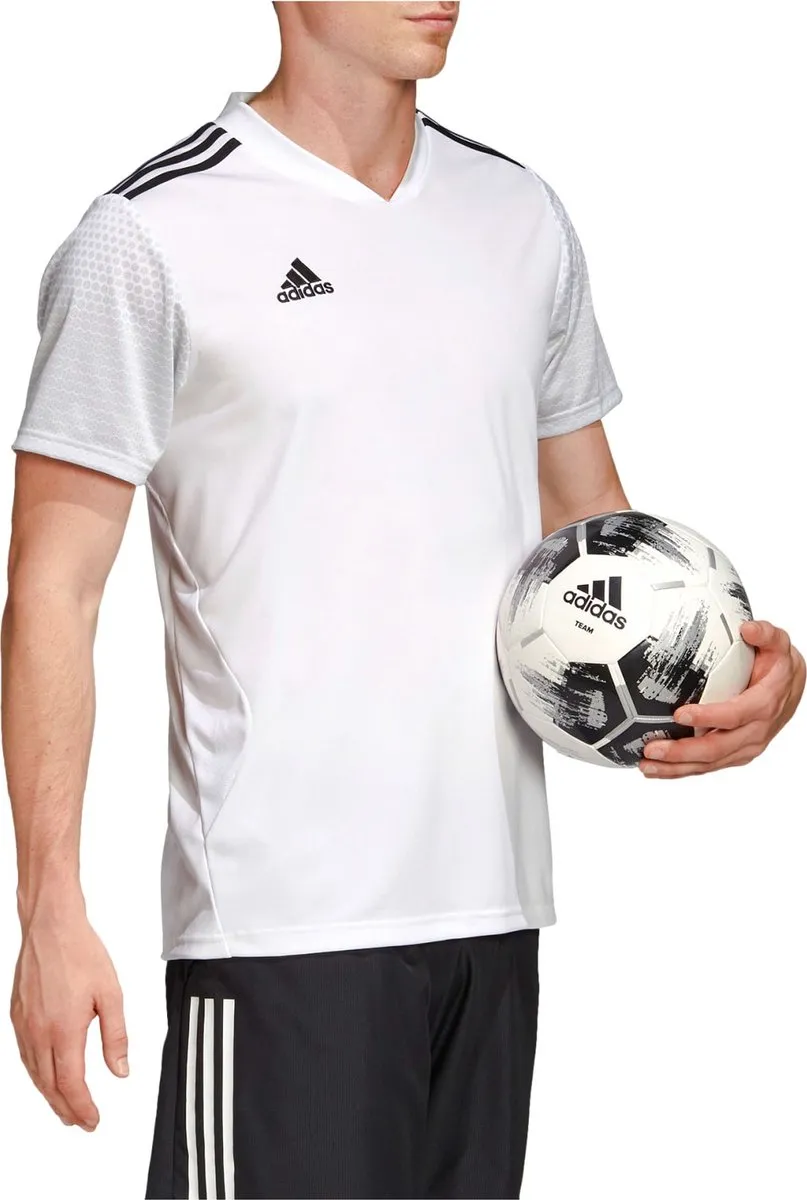 adidas Sportshirt L - Mannen - Wit/Zwart - afbeelding 6 van 6