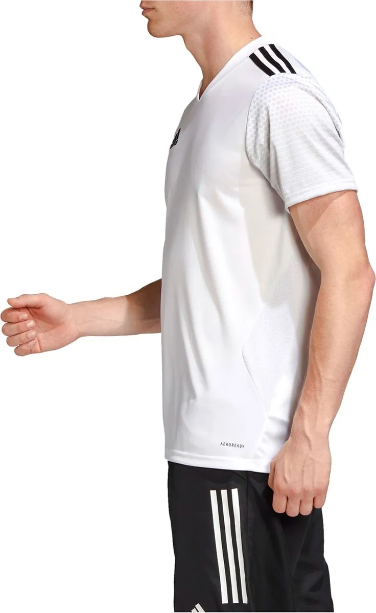 adidas Sportshirt L - Mannen - Wit/Zwart