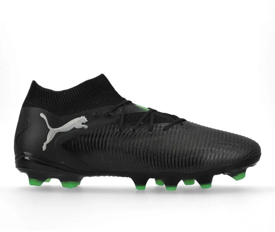 PUMA Future 8 Pro FG Voetbalschoenen 42 - Black/Cool Light Gray/Green