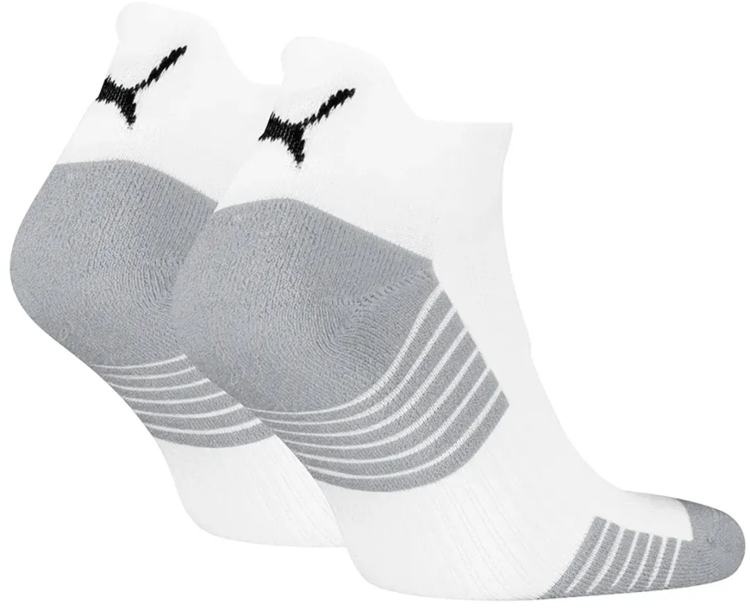 PUMA Unisex Sportsokken met Badstofzool - 2 Stuks - Wit