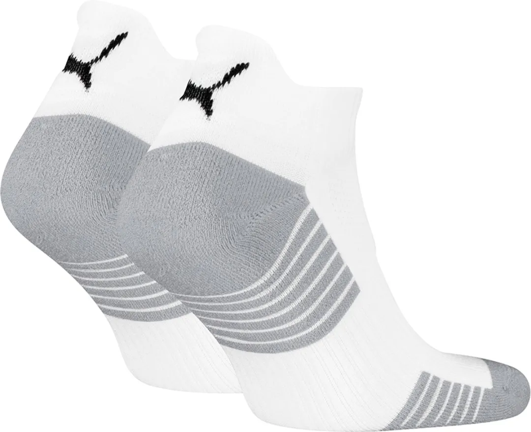 PUMA Unisex Sportsokken met Badstofzool - 2 Stuks - Wit