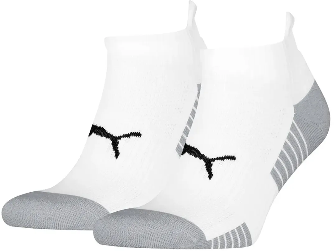PUMA Unisex Sportsokken met Badstofzool - 2 Stuks - Wit