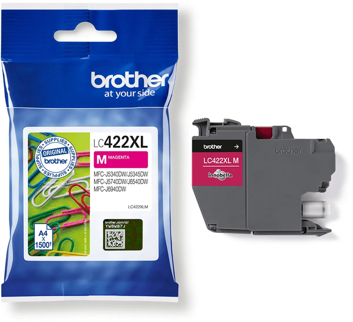 Brother LC-422XLM Cartridge Magenta - Hoge capaciteit