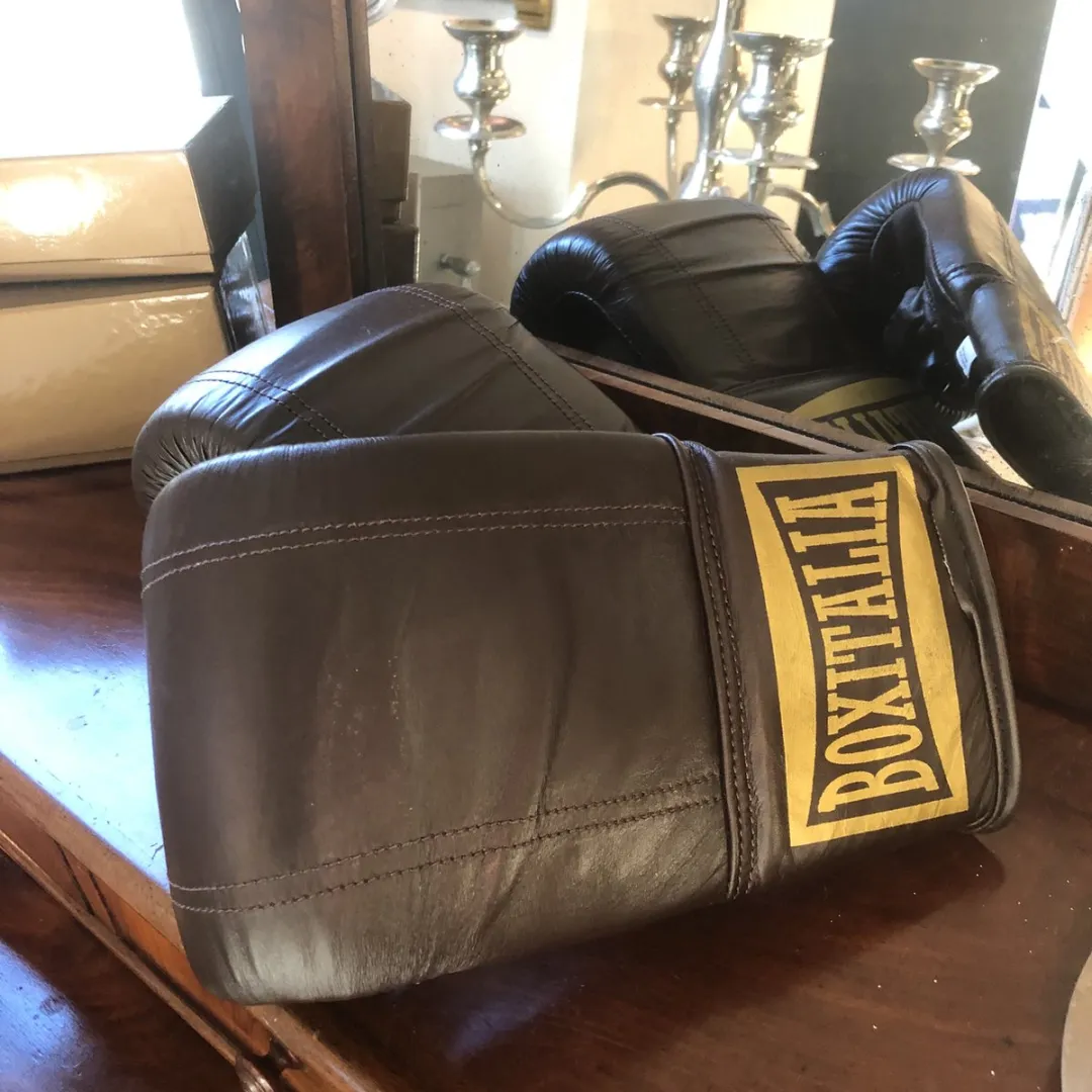 Seletti Boxitalia Bokshandschoenen - Bruin Leder