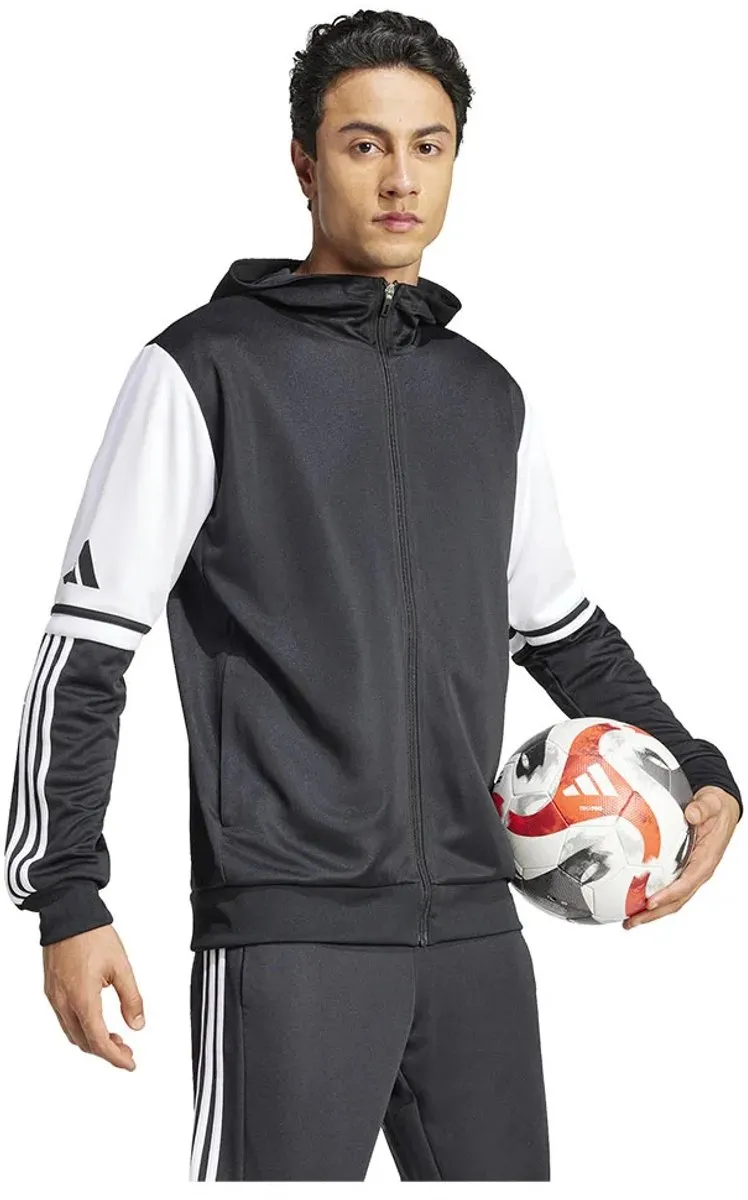 Adidas Squadra 25 Hooded Trainingsjas Heren - XXL - Zwart/Wit
