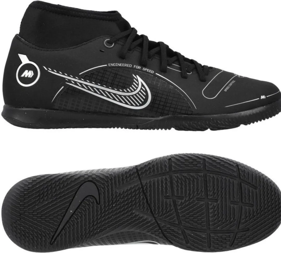 Nike Mercurial Zaalvoetbalschoenen DJ2907-007 - Maat 44.5 - Zwart