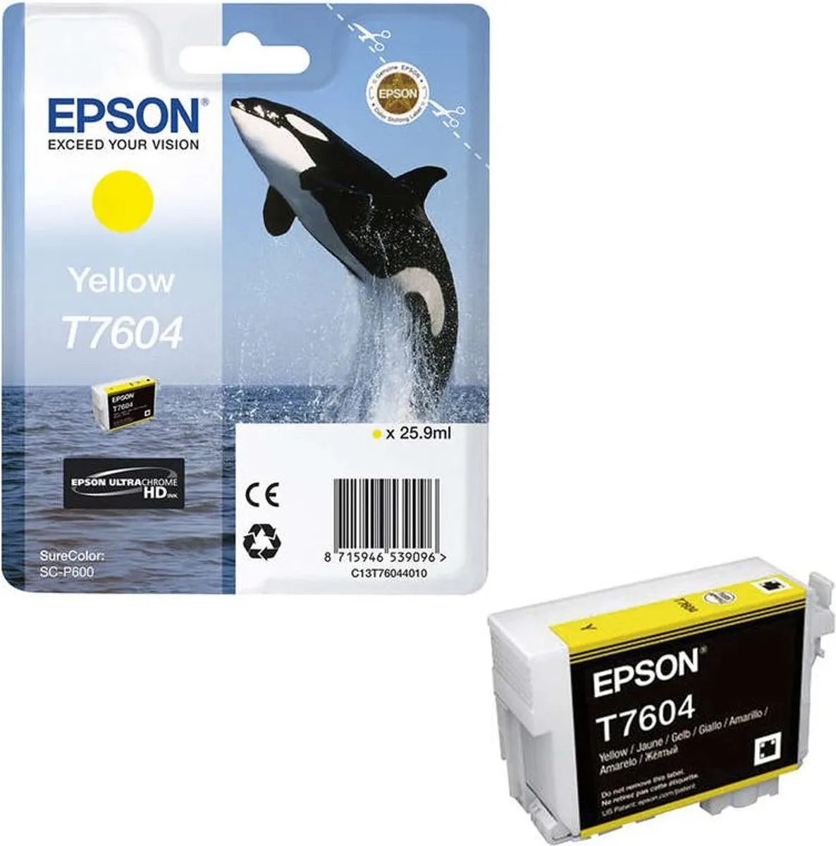 Epson T7604 C13T76044010 Inktcartridge Geel - 2100 pagina's