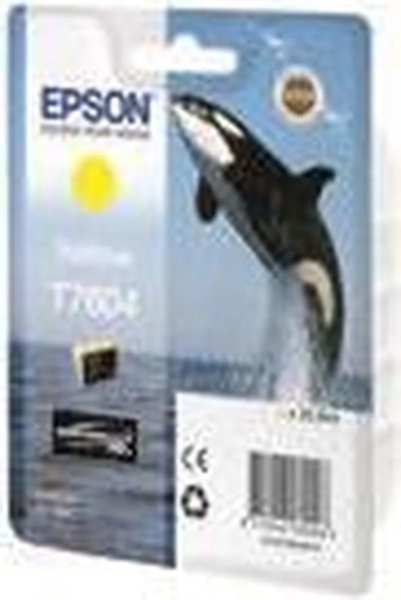 Epson T7604 C13T76044010 Inktcartridge Geel - 2100 pagina's