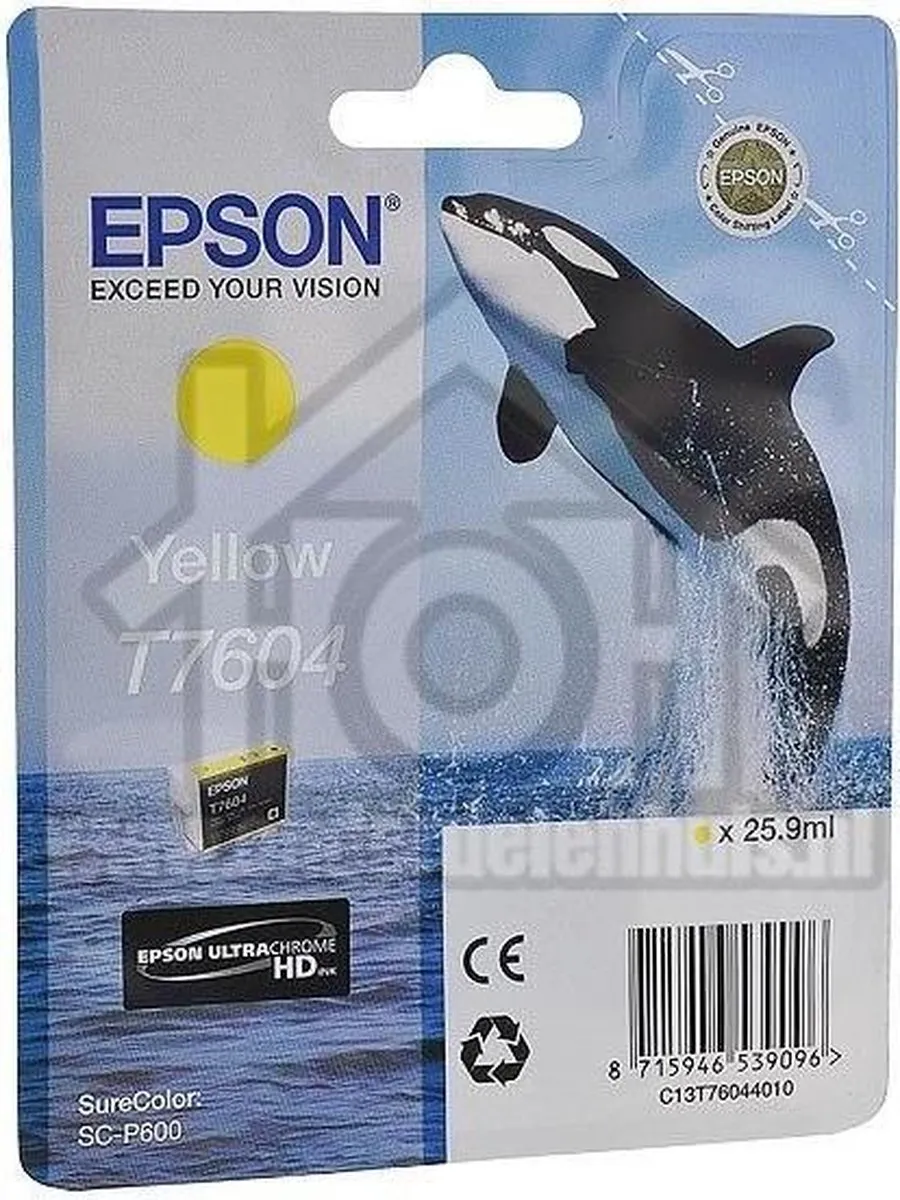Epson T7604 C13T76044010 Inktcartridge Geel - 2100 pagina's