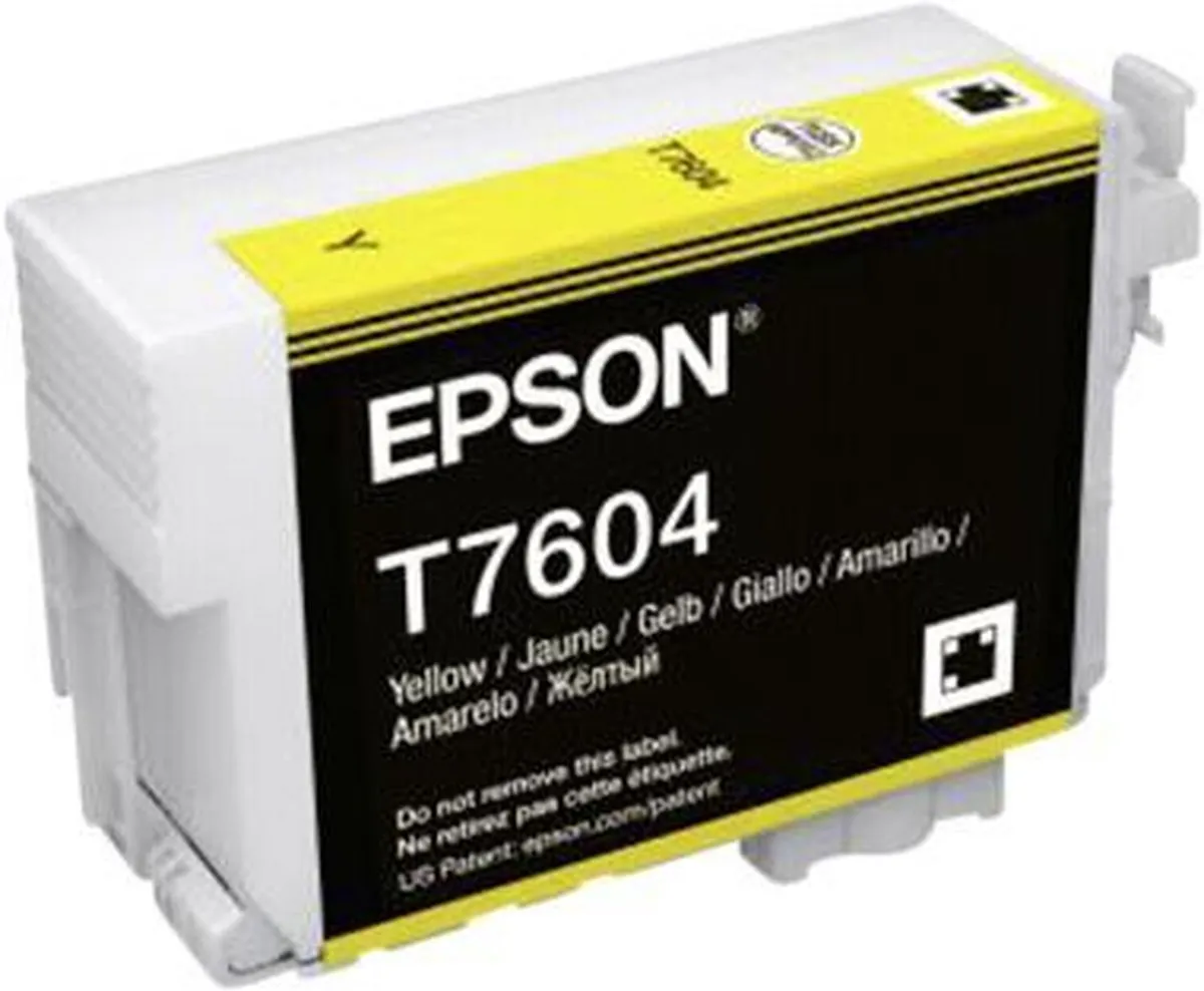 Epson T7604 C13T76044010 Inktcartridge Geel - 2100 pagina's