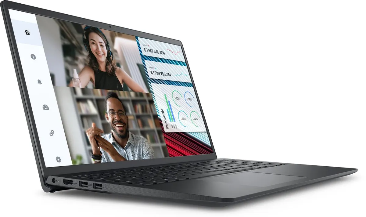 Dell Vostro 3520 Laptop - i5-1235U 16GB 512GB SSD - Zwart