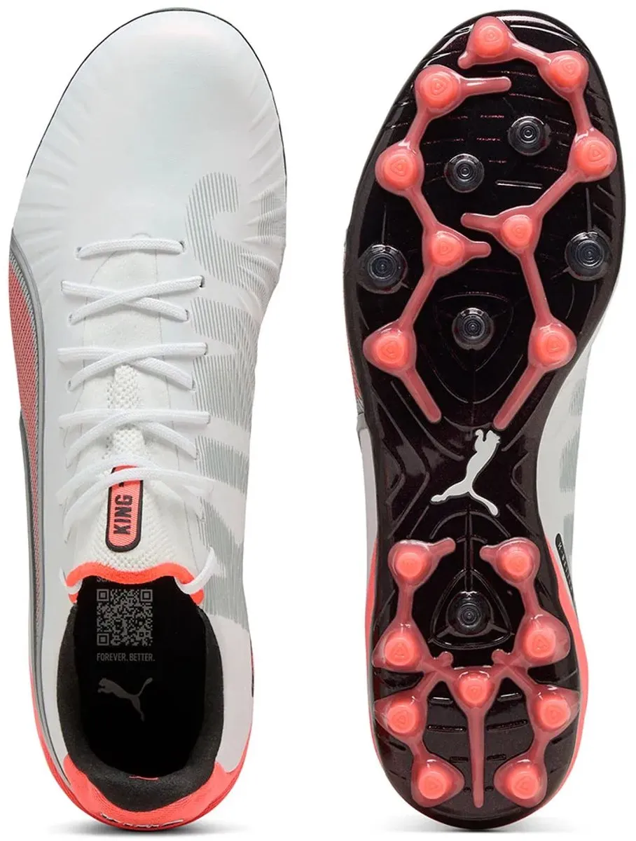 PUMA King Ultimate Mg Voetbalschoenen 44.5 - Wit