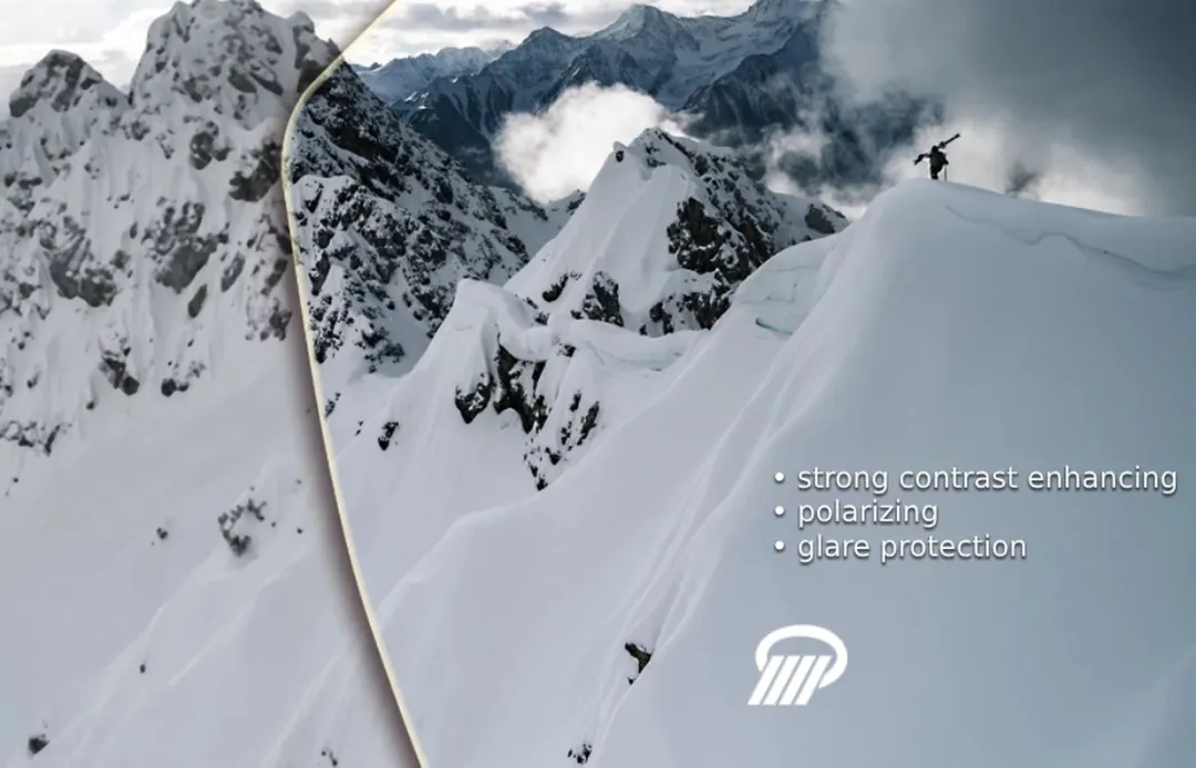 Alpina Nakiska Q Skibril - Blauwe Lens - Zwart