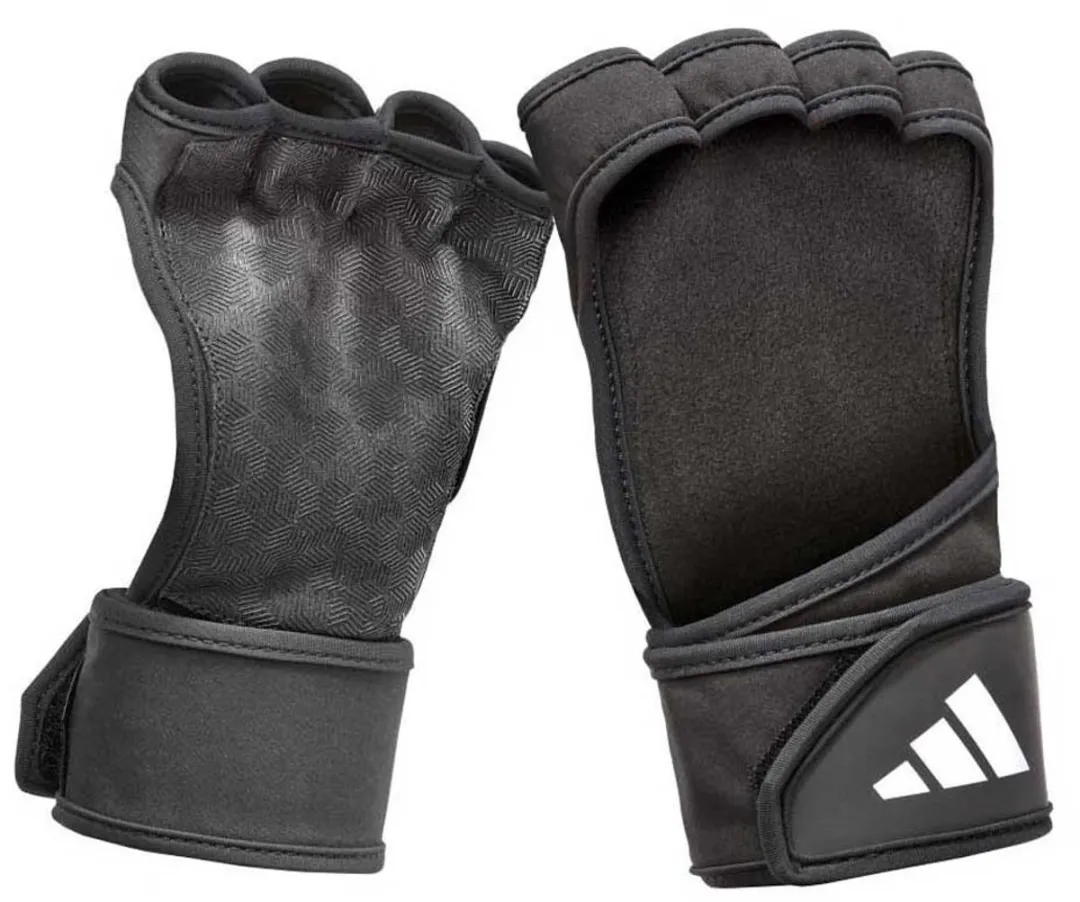 Adidas Fitness Open Back Trainingshandschoenen - Zwart/Grijs XS