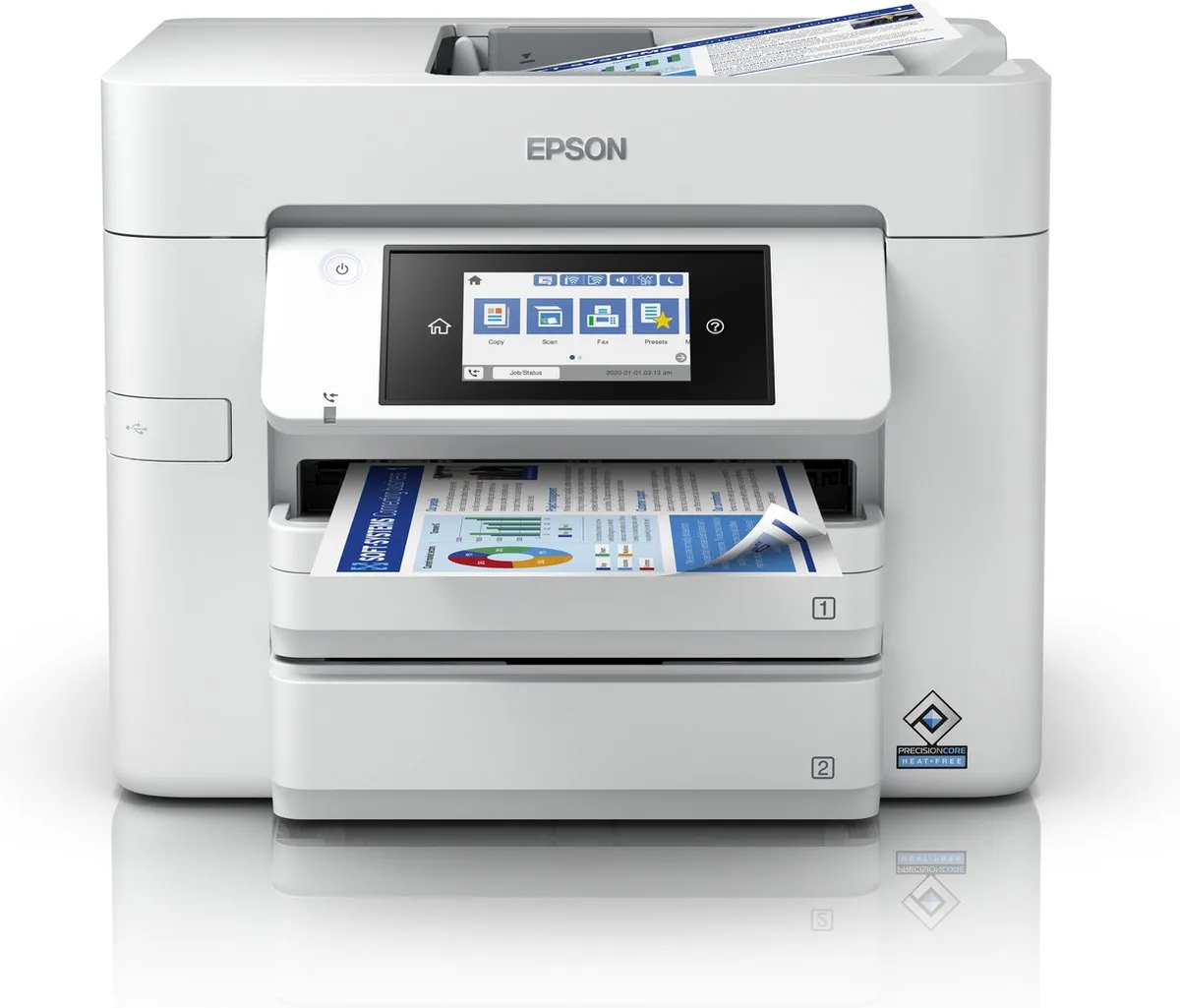 Epson WorkForce Pro WF-C4810DTWF Printer Wit - 2 Laden 500 Vel
