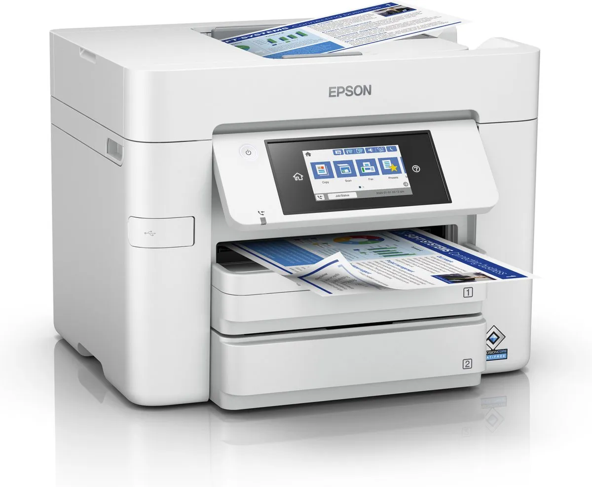 Epson WorkForce Pro WF-C4810DTWF Printer Wit - 2 Laden 500 Vel