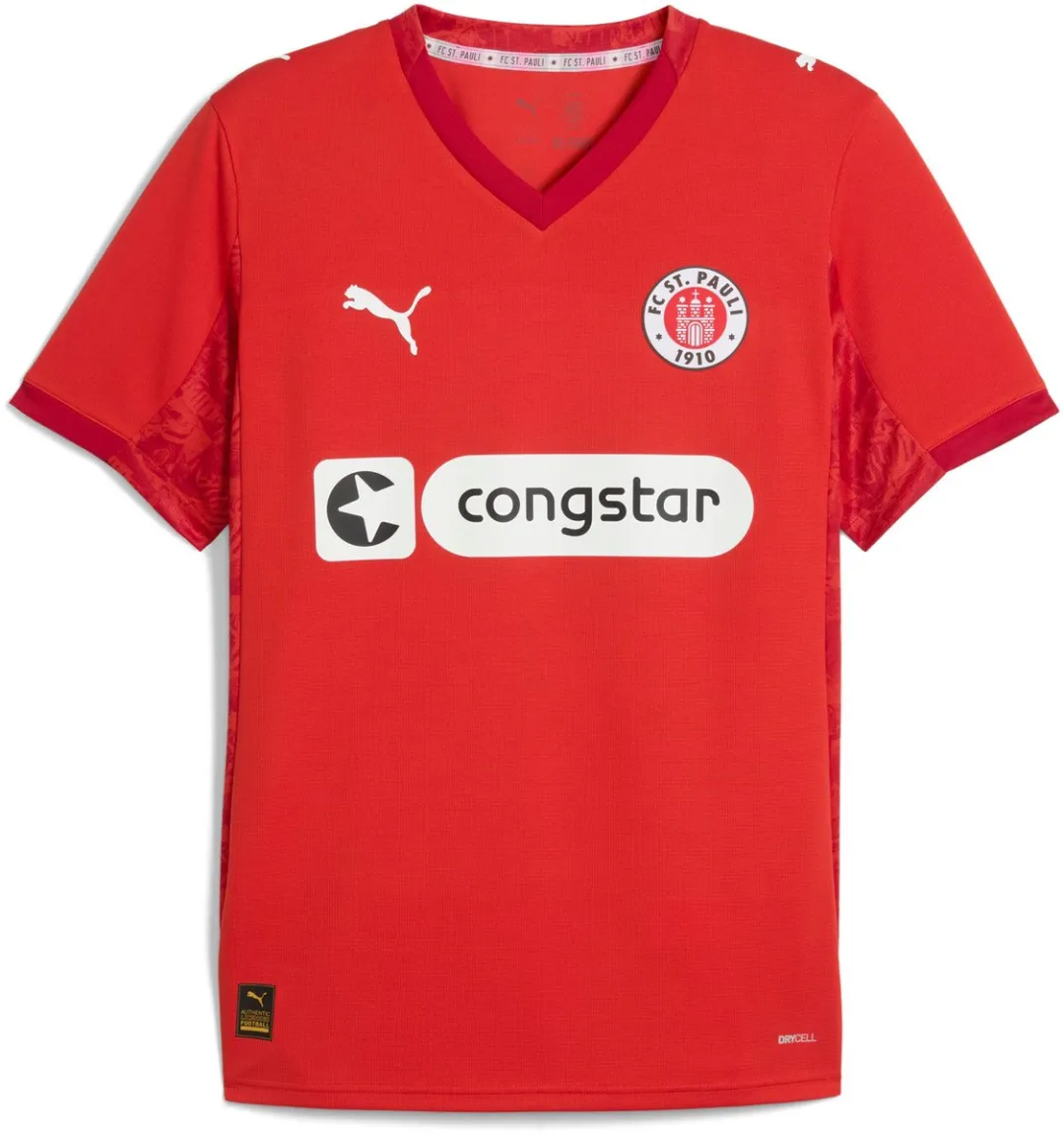 PUMA FC St. Pauli 2025/26 Shirt - M - Rood
