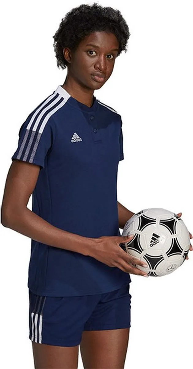 Adidas Tiro 21 Polo Dames XS - Marine