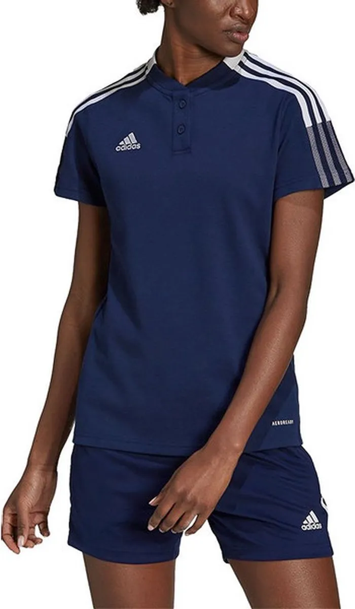 Adidas Tiro 21 Polo Dames XS - Marine