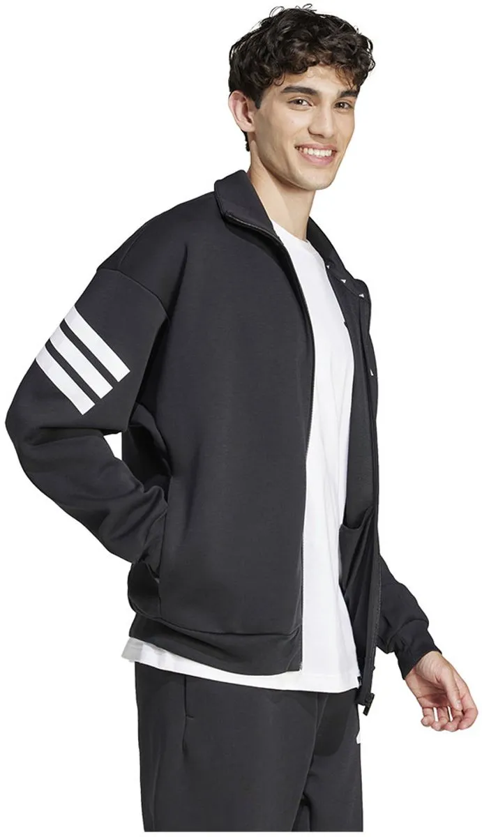 Adidas Future Icons 3 Stripes Trainingsjack M - Zwart