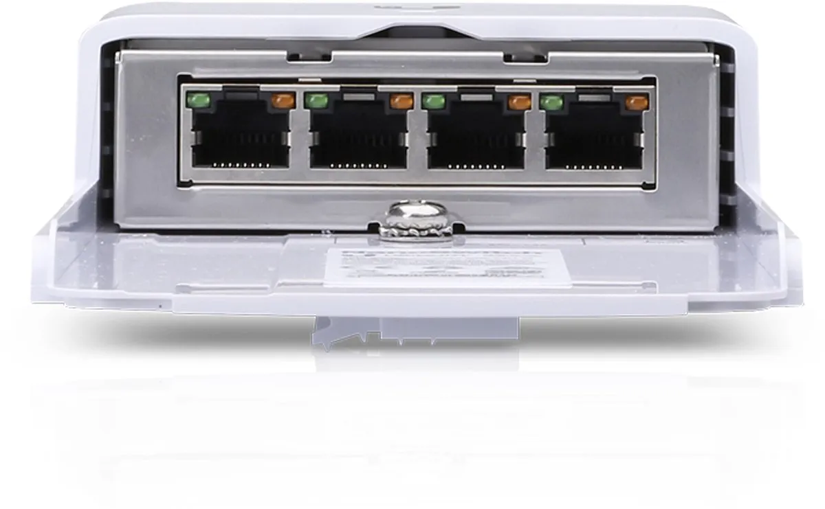 Ubiquiti NanoSwitch N-SW Netwerkswitch 4 PoE - Wit