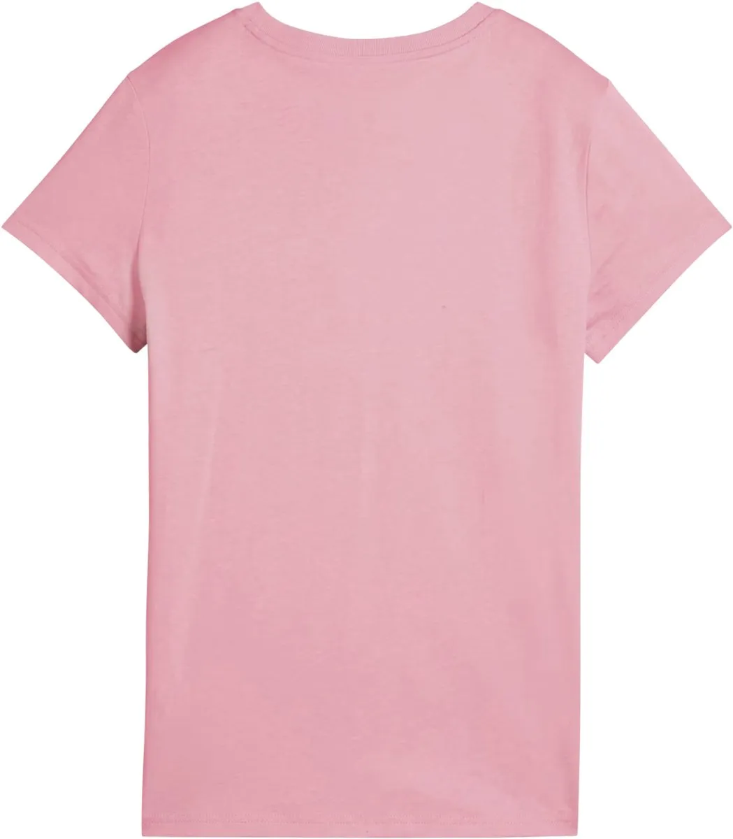 PUMA No. 1 Logo Tee Dames - S - Roze