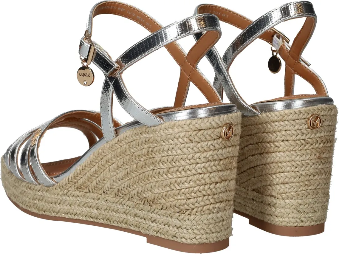 Mexx Noemi Pakina Dames Sandalen - Zilver - Maat 41