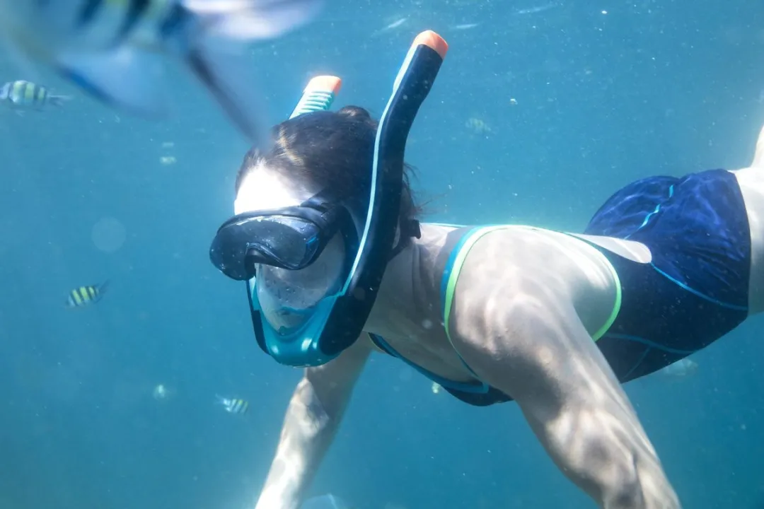 Bestway Flowtech Full Face Snorkelmasker - Blauw