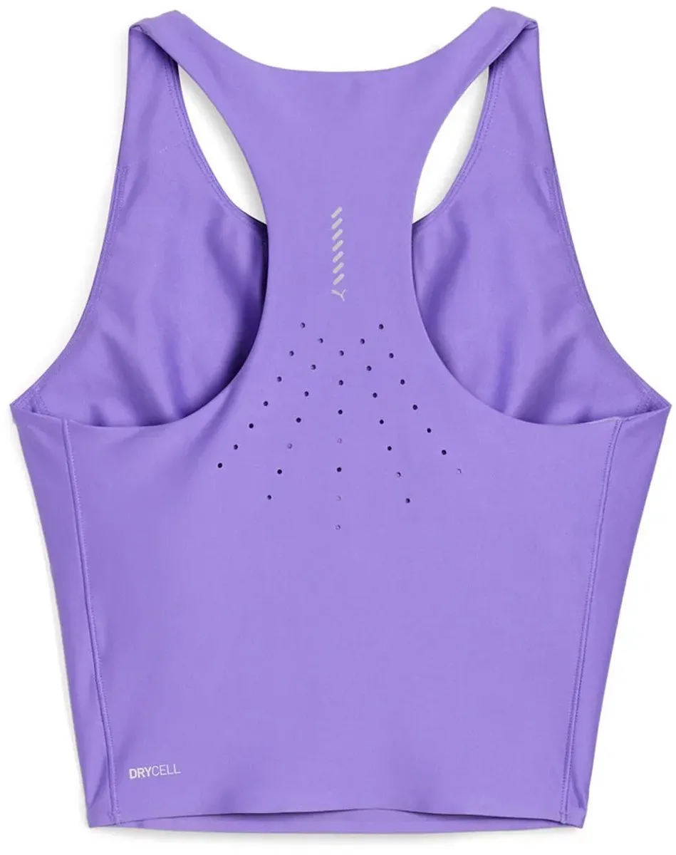 PUMA Raceday Ultraform Crop Mouwloos T-shirt - Paars L