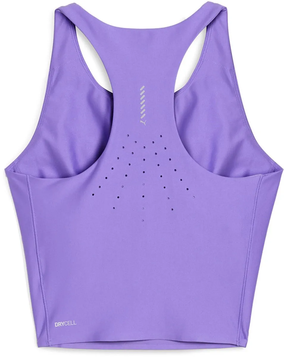 PUMA Raceday Ultraform Crop Mouwloos T-shirt - Paars L